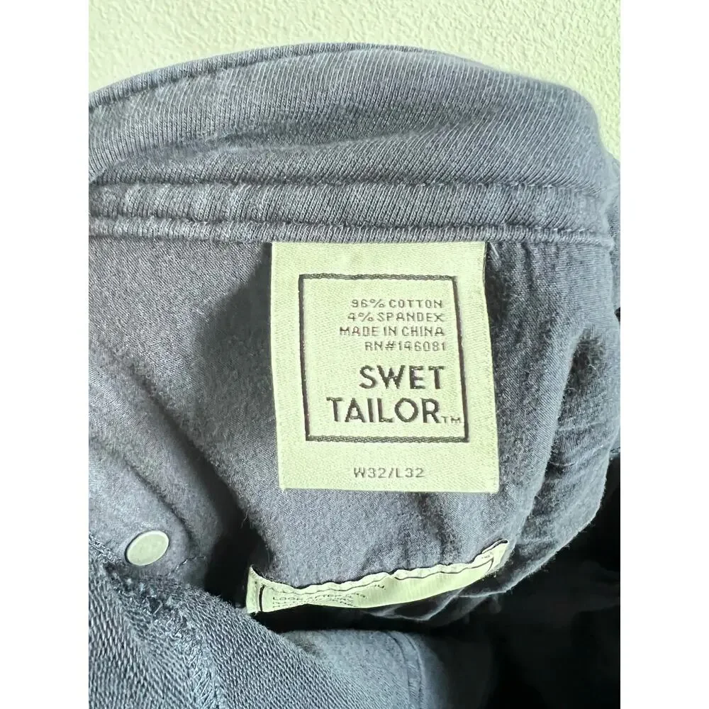 Swet Tailor Navy Blue All In Stretch Pants Men's 32x32 Casual Comfortable